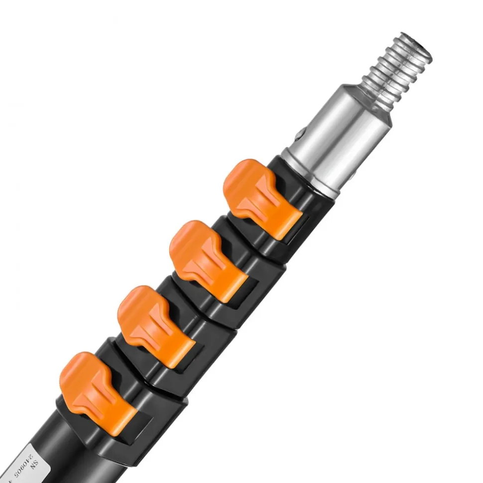 VEVOR Telescoping Pole, 7 to 30 FT Pole, Extension Multi-Purpose Pole, Sturdy Aluminum Alloy Paint Extendable Pole with Flip-Lock Design, Telescopic Pole for Painting, Dusting and Cleaning