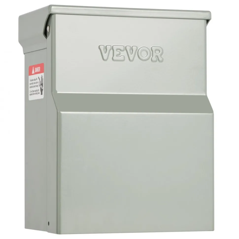VEVOR Temporary Power Outlet Panel, 20 30 Amp, RV EV Electrical Outlet Panel with NEMA 30 Amp GFCI 20 Amp Receptacle Installed, Pre-Wired IP54 Weatherproof Box, for RV Camper Car Travel Motorhome