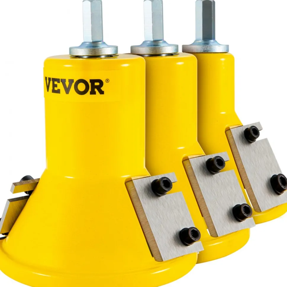VEVOR Tenon Cutter, 1"/25.4mm & 1.5"/38mm & 2"/50.8mm, Premium Aluminum & Steel Log Furniture Cutter, with Dual Straight Blades & Button Screws Home Master Kit, Commercial Starter’s Tool for Home D