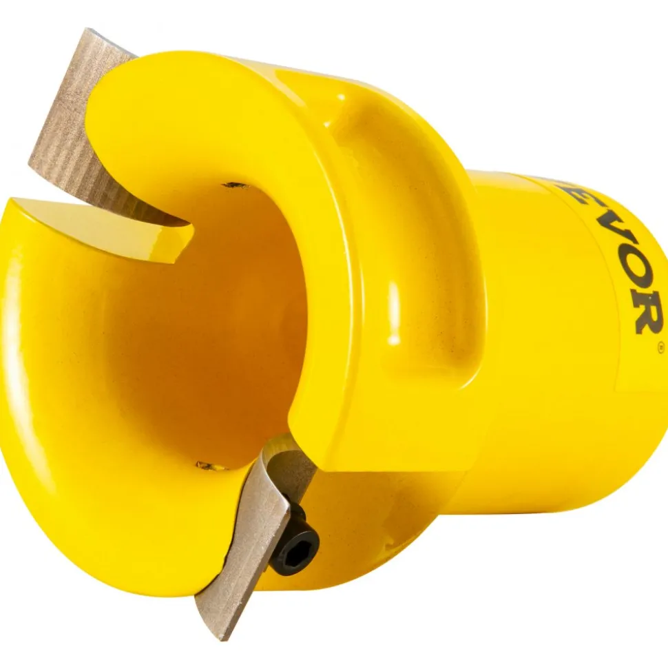 VEVOR Tenon Cutter, 1"/25.4mm & 1.5"/38mm & 2"/50.8mm, Premium Aluminum & Steel Log Furniture Cutter, with Dual Curved Blades & Button Screws Home Master Kit, Commercial Starter’s Tool for Home DIY