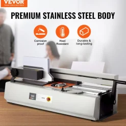 VEVOR Thermal Binding Machine, 400 Sheets Capacity Hot Glue Binding Machine, Thermal Book Binder 40mm Binding Thickness A3(Short Edge)/A4/A5 Document