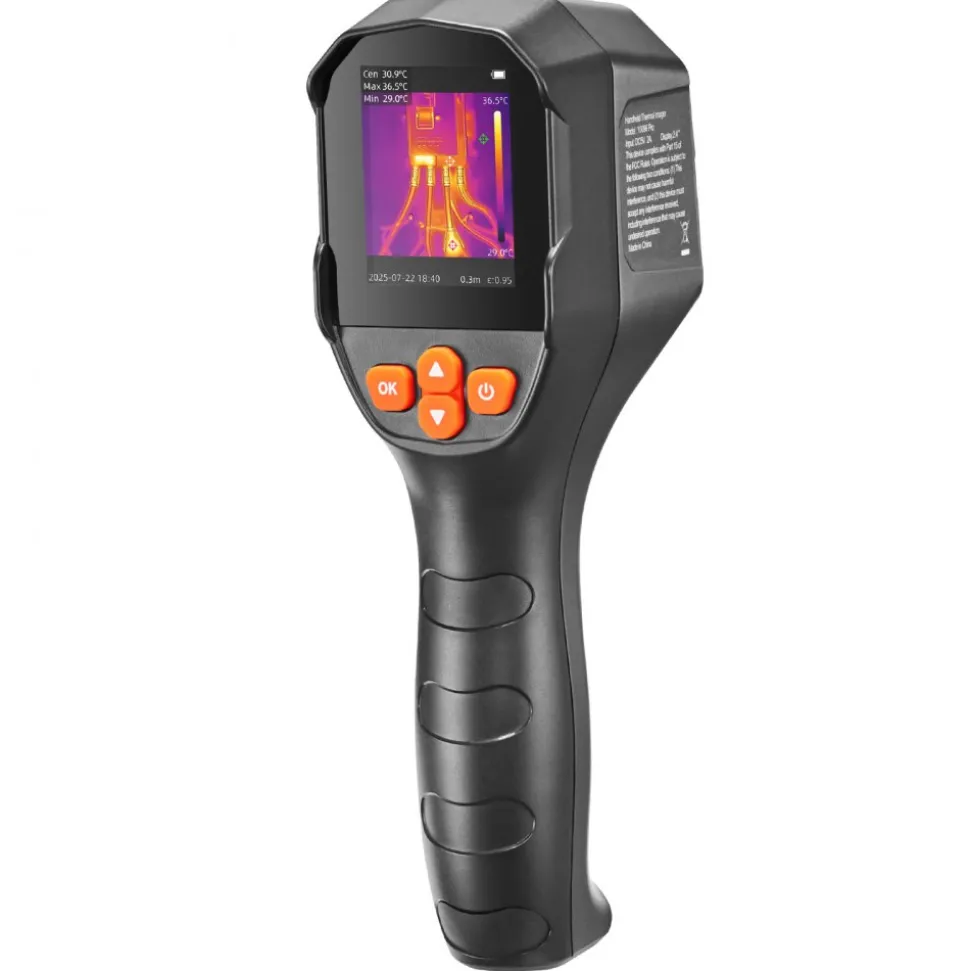 VEVOR Thermal Camera, TISR Super Resolution 240x180, Thermal Imaging Camera with 2MP Visual Camera, 96x96 IR Resolution, 25HZ Refresh Rate, -4°F to 1022°F, 4 Image Modes & 6 Color Palettes
