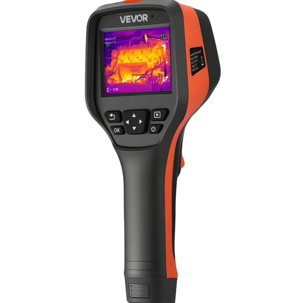VEVOR Thermal Camera, 256 x 192 IR Resolution, Handheld Thermal Imaging Camera with 2MP Visual Camera, 25HZ Refresh Rate Infrared Imager with 3.5-Inch Touch Screen, -4°F to 1022°F, WIFI Supported