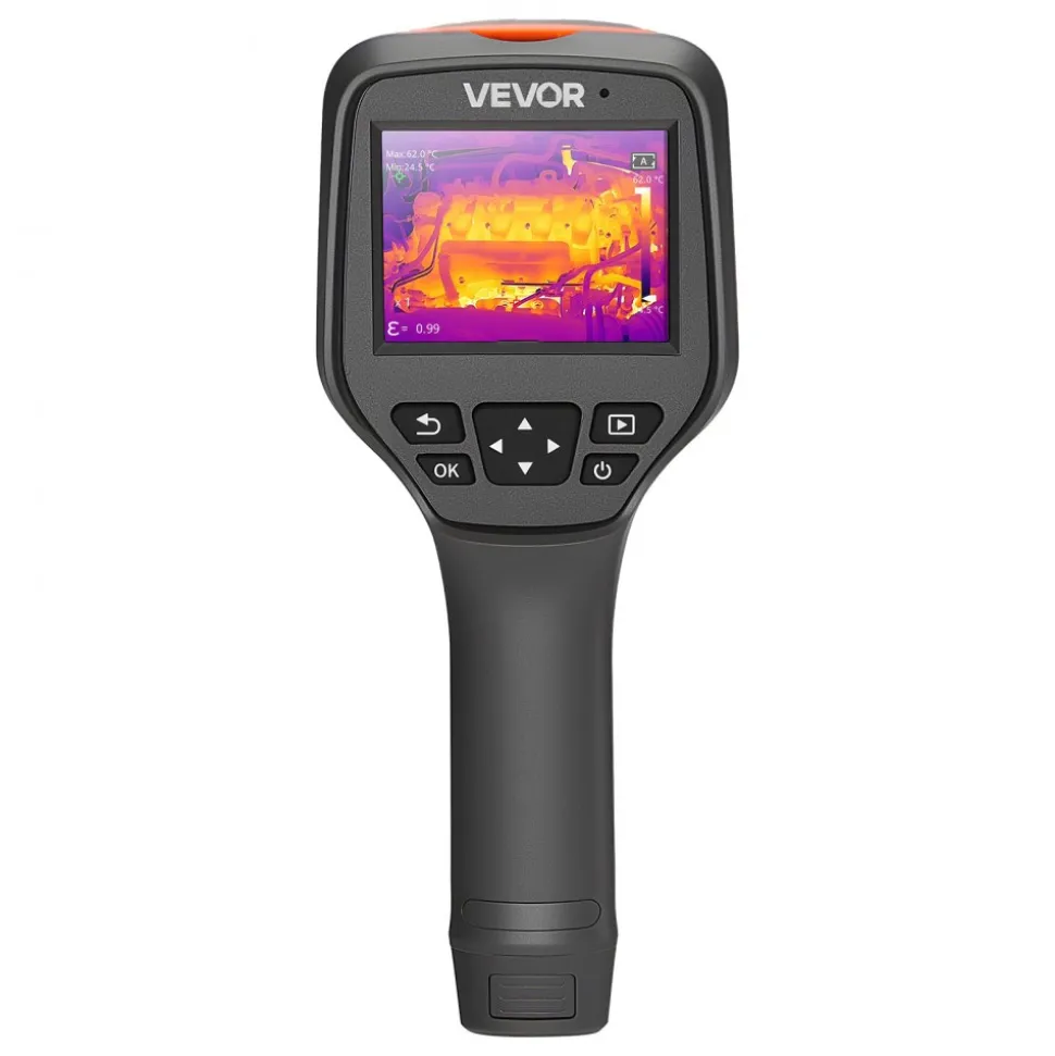 VEVOR Thermal Camera, 256 x 192 IR Resolution, Handheld Thermal Imaging Camera with 2MP Visual Camera, 25HZ Refresh Rate Infrared Imager with 3.5-Inch Touch Screen, -4°F to 1022°F, WIFI Supported