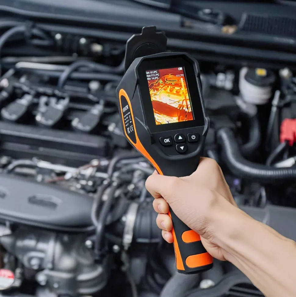 VEVOR Thermal Camera, 320 x 240 TISR Super Resolution, Thermal Imaging Camera with 2MP Visual Camera, 256 x 192 IR Resolution, 25 HZ Refresh Rate, -4°F to 1022°F, 4 Image Modes & 6 Color Palettes