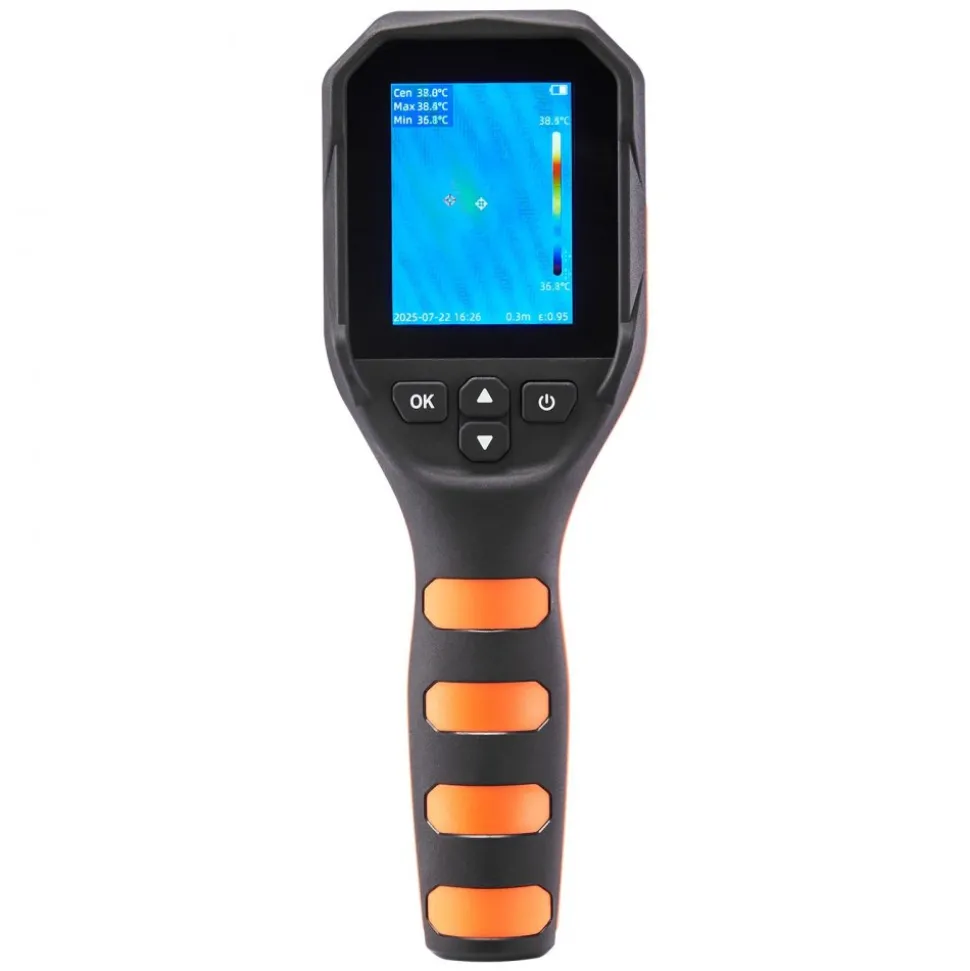VEVOR Thermal Camera, 320 x 240 TISR Super Resolution, Thermal Imaging Camera with 2MP Visual Camera, 256 x 192 IR Resolution, 25 HZ Refresh Rate, -4°F to 1022°F, 4 Image Modes & 6 Color Palettes