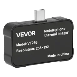 VEVOR Thermal Imaging Camera for Android & iOS, 512 x 384 Super Resolution with Macro Lens, 25HZ Refresh Rate Infrared Thermal Imager for Smartphones Tablets, 256 x 192 IR Resolution, -4°F to 1022°F
