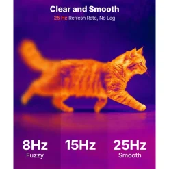 VEVOR Thermal Imaging Camera for Android & iOS, 512 x 384 Super Resolution with Macro Lens, 25HZ Refresh Rate Infrared Thermal Imager for Smartphones Tablets, 256 x 192 IR Resolution, -4°F to 1022°F