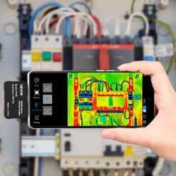 VEVOR Thermal Imaging Camera for Android & iOS, 512 x 384 Super Resolution, 25HZ Refresh Rate Infrared Thermal Imager for Smartphones Tablets, 256 x 192 IR Resolution, -4°F-1022°F & 6 Color Palettes
