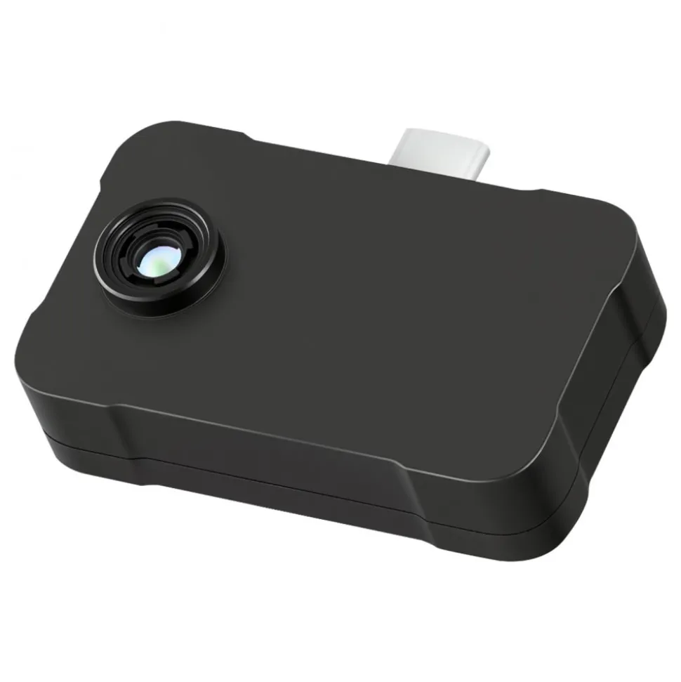 VEVOR Thermal Imaging Camera for Android & iOS, 512 x 384 Super Resolution, 25HZ Refresh Rate Infrared Thermal Imager for Smartphones Tablets, 256 x 192 IR Resolution, -4°F-1022°F & 6 Color Palettes
