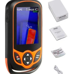 VEVOR Thermal Imaging Camera, 256 x 192 IR Resolution Pocket Infrared Thermal Imager with WiFi, 25Hz Refresh Rate Thermal Camera Pocket with 3.2