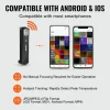 VEVOR Thermal Imaging Camera for Android & IOS, 256 x 192 IR High Resolution, Wireless Infrared Thermal Imager with WiFi & Visual Camera, 25Hz Refresh Rate Thermal Camera for Smartphone, -4°F-1022°F