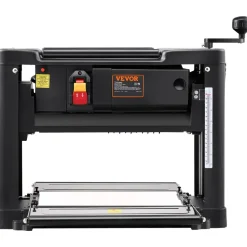 VEVOR Thickness Planer, Single Speed, 13" Width Worktable Benchtop Planer, Two-Blade, 15-Amp 2000W Powerful Motor, 12" Extended Infeeding Table, Low Noise for both hard & soft wood material removal