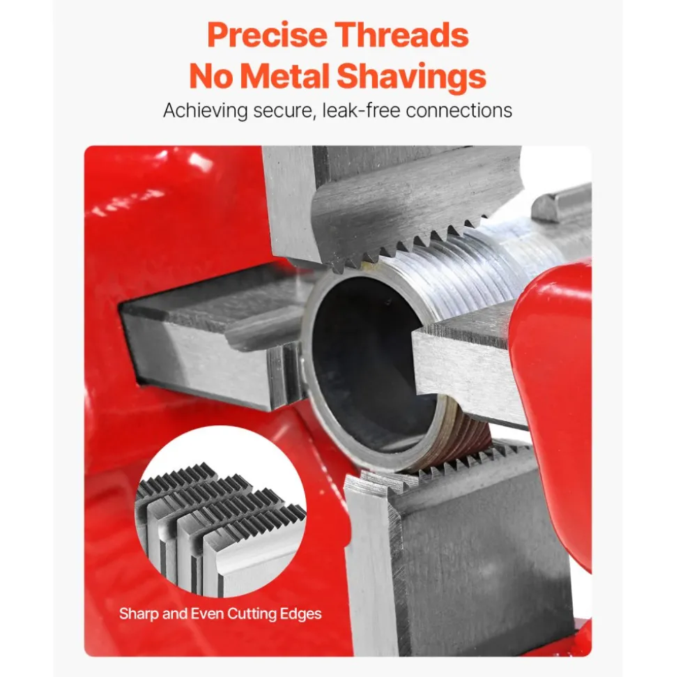 VEVOR Threading Machine Dies, 1"-2" NPT Pipe Dies(4 Packs), Right-Handed HSS Pipe Threading Dies, Fit VEVOR Split-Type Machines, RIDGID Universal Die Heads 504A, 711, 713, 811A, 815A, 816, 817, 842