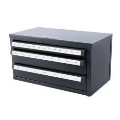 VEVOR Three-Drawer Steel Cabinet for End Mill Organization, Accommodates 1/8