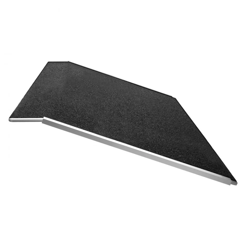 VEVOR Threshold Ramp for Doorways, 31.9 x 15.4 in, Platform Aluminum Wheelchair Ramp, Non-Slip Door Threshold Ramps, 400 lbs Load Capacity, for Home Steps, Curbs, Wheelchairs, Walkers, Scooter, Carts