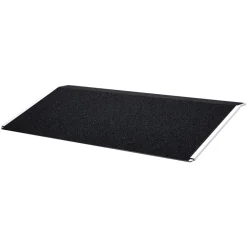 VEVOR Threshold Ramp for Doorways, 31.9 x 15.4 in, Platform Aluminum Wheelchair Ramp, Non-Slip Door Threshold Ramps, 400 lbs Load Capacity, for Home Steps, Curbs, Wheelchairs, Walkers, Scooter, Carts