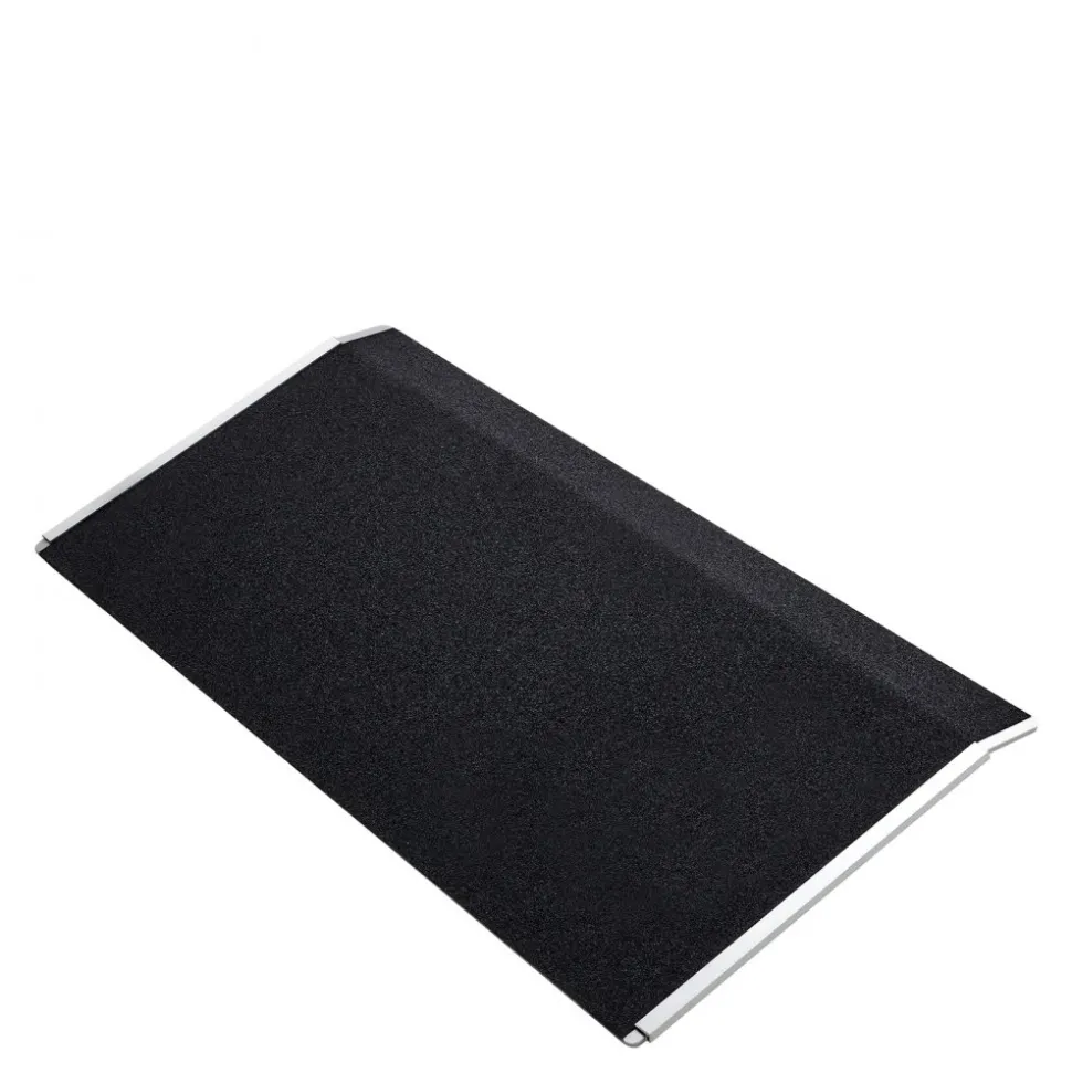 VEVOR Threshold Ramp for Doorways, 31.9 x 15.4 in, Platform Aluminum Wheelchair Ramp, Non-Slip Door Threshold Ramps, 400 lbs Load Capacity, for Home Steps, Curbs, Wheelchairs, Walkers, Scooter, Carts
