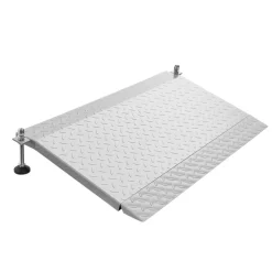 VEVOR Threshold Ramp for Doorways, 42.5 x 23.2 in, Platform Aluminum Wheelchair Ramp with Adjustable Height, Non-Slip Door Threshold Ramps, 1000 lbs Capacity, for Home Steps, Wheelchairs, Walkers