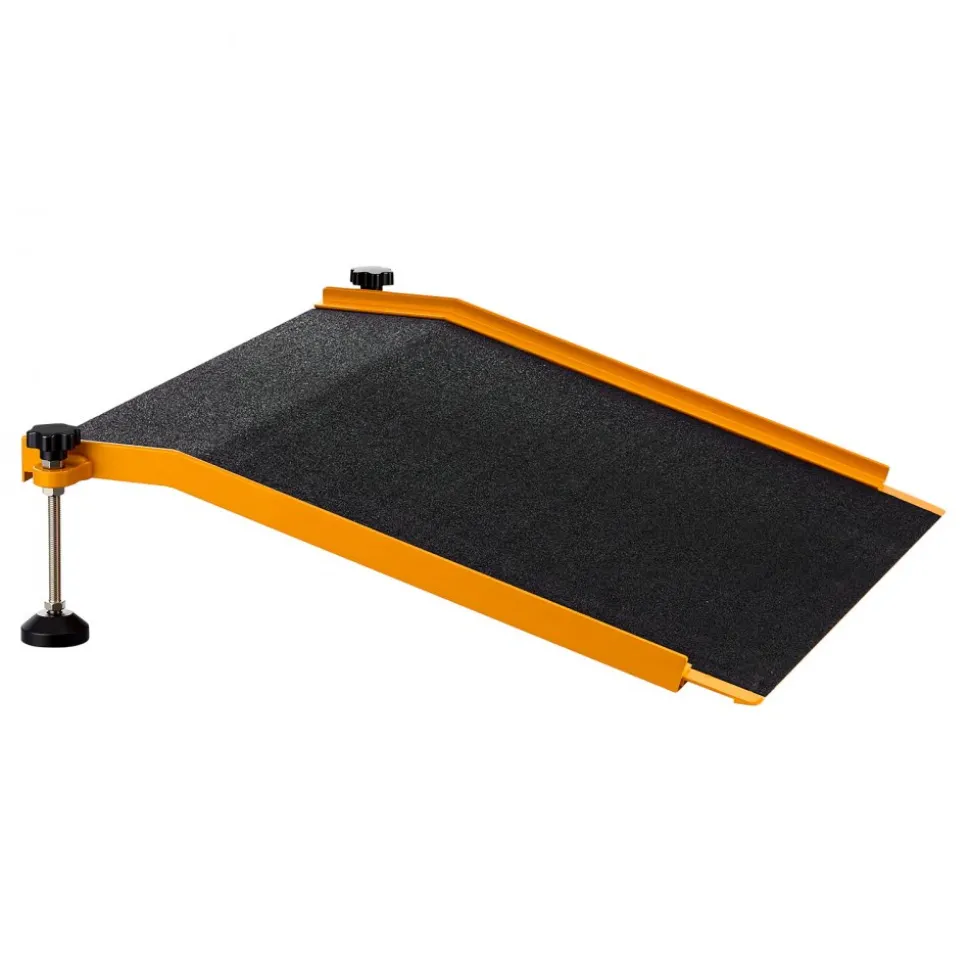 VEVOR Threshold Ramp for Doorways, 26.4 x 31.9 in, Platform Aluminum Wheelchair Ramp with Adjustable Height, Non-Slip Door Threshold Ramps, 400 lbs Load Capacity, for Home Steps, Wheelchairs, Walkers