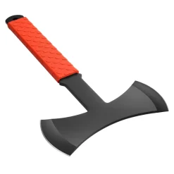 VEVOR Throwing Axes and Tomahawks, 3 Pack 11.9 inch Double Bit Axe Throwing Hatchet Set, Stainless Steel Head with Non-Slip TPR Rubber Handle, with Black Nylon Sheath, for Recreation and Competition