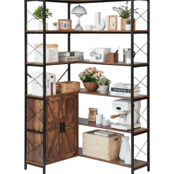 VEVOR 6 Tier Corner Bookshelf, 70