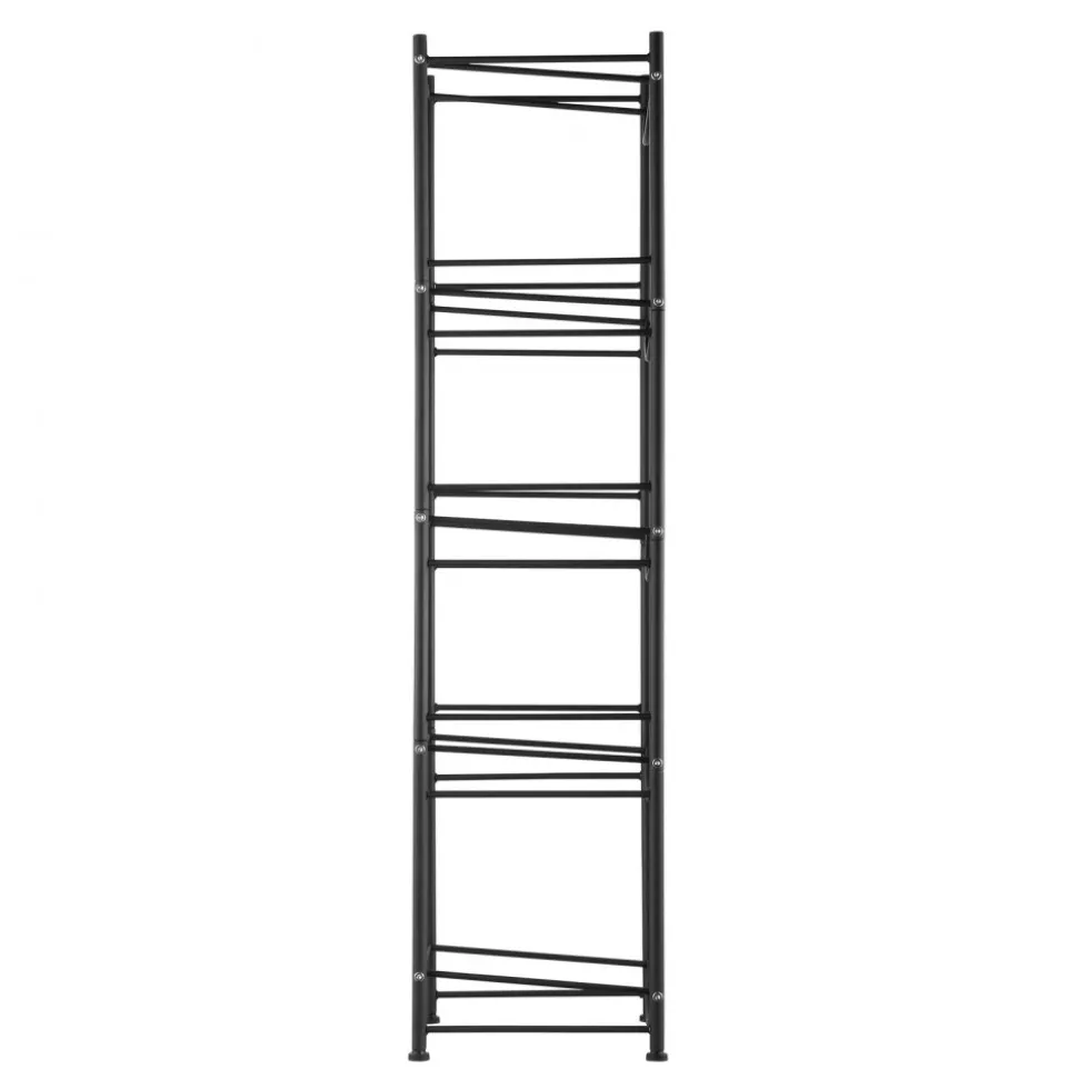 VEVOR 5 Tiers Water Jug Holder, 5 Gallon Water Bottle Holder, Single Row Water Bottle Rack for 5 Bottles, Heavy Duty Water Jug Rack for Kitchen, Office, Living Room, Black