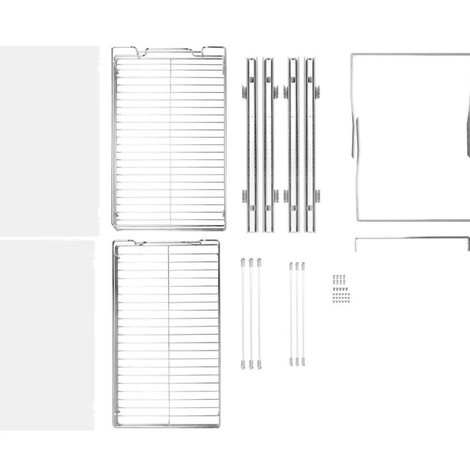 VEVOR 2 Tier 14"Wx21"Dx15"H Pull Out Cabinet Organizer, Heavy Duty Slide Out Pantry Shelves, Steel Roll Out Drawers, Sliding Drawer Storage for Home, 15.5"Wx22"Dx18"H Install Size for Cabinet