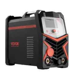 VEVOR TIG Welder, 200A 6-In-1 Aluminum Welding Machine (LED Display) - AC TIG/DC TIG/AC Pulse TIG/DC Pulse TIG/Spot TIG/MMA(Stick), 110&220V Dual Voltage Electric Welder with Synergic Control IGBT