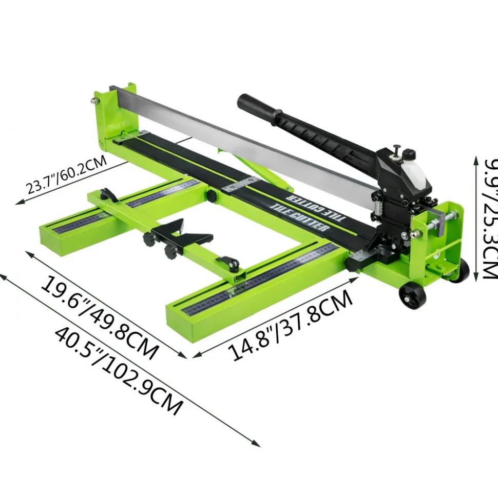 VEVOR Tile Cutter 31.5 Inch Manual Tile Cutter 1.4 Inch Tile Cutting Machine Ceramic Porcelain Tile Cutter with Laser Guide All-Steel Frame and Bonus Spare Cutter Wheels Tile Cutter Hand Tool