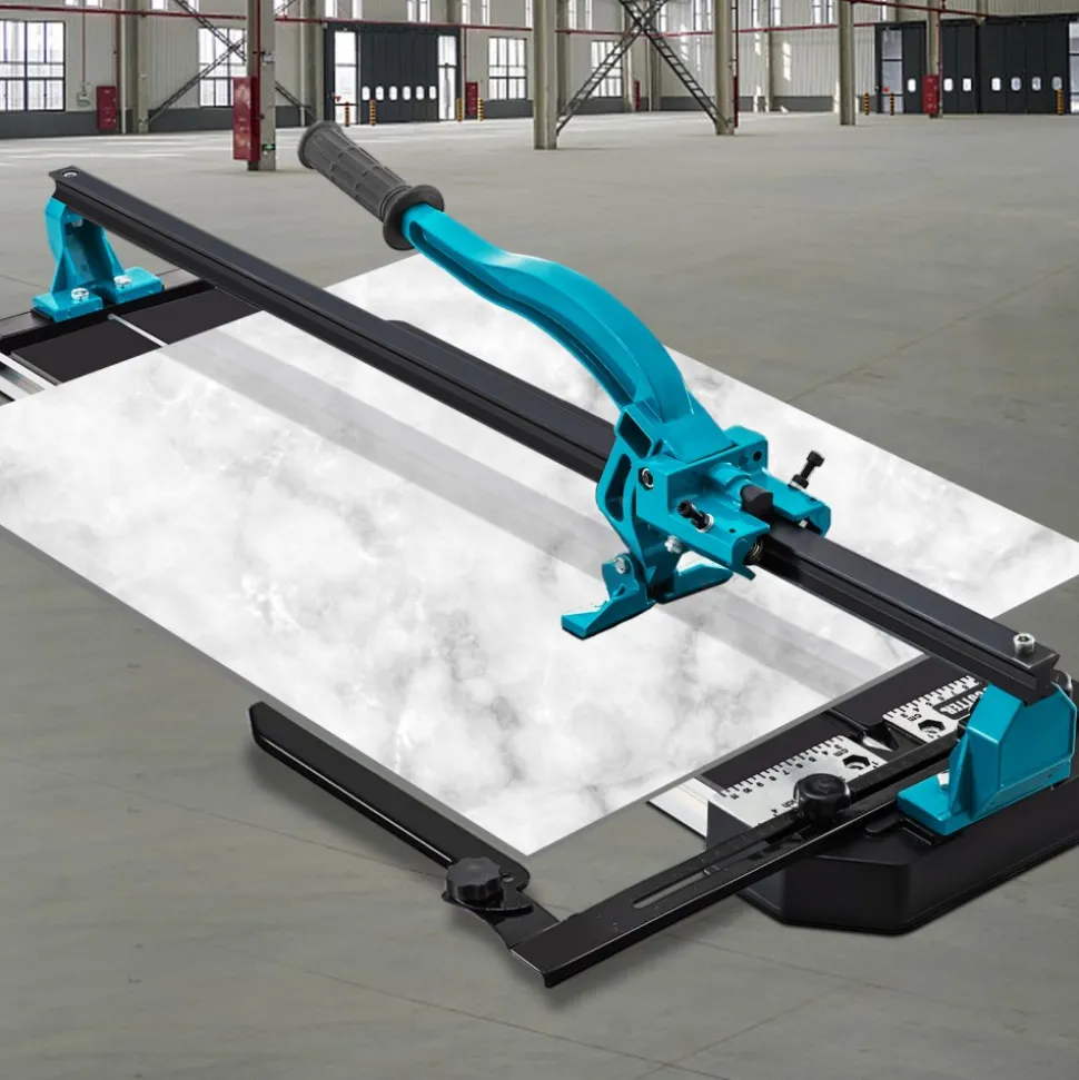 VEVOR Tile Cutter, 48 Inch Manual Tile Cutter, Tile Cutter Tools with Single Rail & Double Brackets, 3/5 in Cap with Precise Laser Guide, Snap Tile Cutter for Precision Cutting Porcelain Tiles Industr