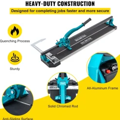 VEVOR Tile Cutter 31 Inch,Manual Tile Cutter Single Rail with Precise Laser Positioning, Alloy Cutter Wheel with Ergonomic Handle, Accurate Rulers, For Large Tile 0.24"-0.59" Thickness