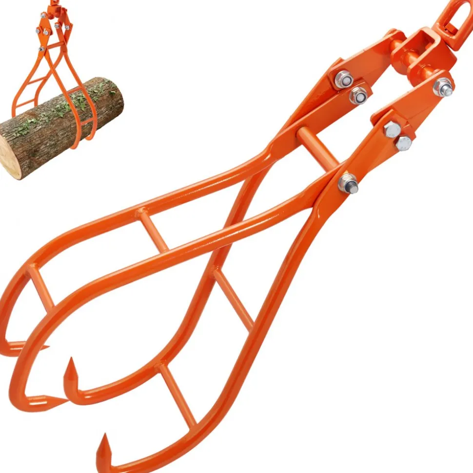VEVOR Timber Claw Hook, 36 inch 4 Claw Log Grapple for Logging Tongs, Swivel Steel Log Lifting Tongs, Eagle Claws Design with 3307 lbs/1500 kg Loading Capacity for Tractors, ATVs, Trucks, Forklifts