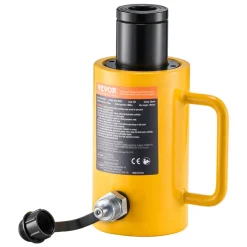 VEVOR 20T 2Inch Hydraulic Cylinder Jack Hollow Single Acting Hydraulic Ram Cylinder 50mm Hydraulic Lifting Cylinders (20T 2Inch Hollow)