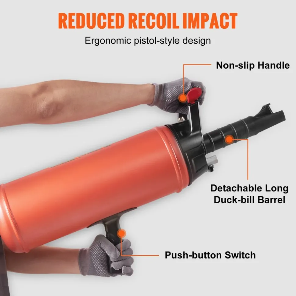 VEVOR Tire Bead Blaster, 150 PSI, Handheld 2.4 Gal/9 L Air Bead Seater, Portable Inflation Tool, 87-116 PSI for Trucks, ATVs, Cars, and Tractor Tire Repairs