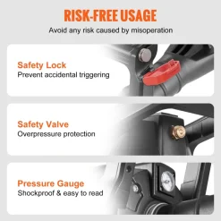 VEVOR Tire Bead Blaster, 150 PSI, Handheld 2.4 Gal/9 L Air Bead Seater, Portable Inflation Tool, 87-116 PSI for Trucks, ATVs, Cars, and Tractor Tire Repairs