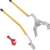 VEVOR Tire Mount Demount Tool, 22.5-24.5 inch Manual Steel Tire Changer Mount Demount Removal Tool, with Extra bead holder, Tubeless Truck Bead Breaker, 3 PCS Tire Changing Tools, Orange