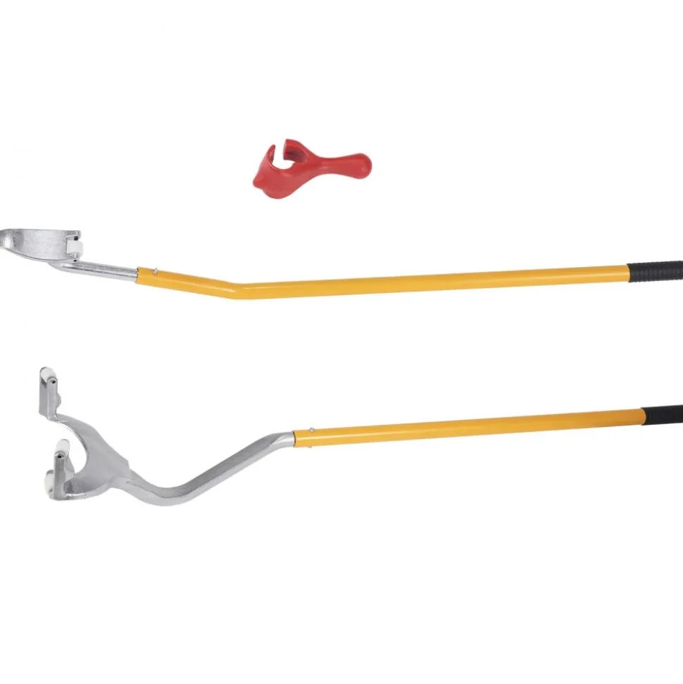 VEVOR Tire Mount Demount Tool, 22.5-24.5 inch Manual Steel Tire Changer Mount Demount Removal Tool, with Extra bead holder, Tubeless Truck Bead Breaker, 3 PCS Tire Changing Tools, Orange