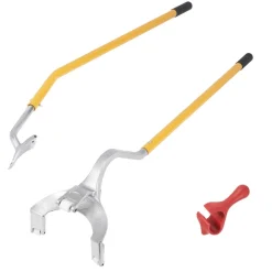 VEVOR Tire Mount Demount Tool, 22.5-24.5 inch Manual Steel Tire Changer Mount Demount Removal Tool, with Extra bead holder, Tubeless Truck Bead Breaker, 3 PCS Tire Changing Tools, Orange