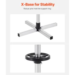 VEVOR Tire Organizing Rack, Robust Steel Tire Stand for 4 Tires with Rims, Compact Tyre Storage for Tires as wide as 225mm, Supports up to 220 lbs Weight, Perfect for Garage and Workshop