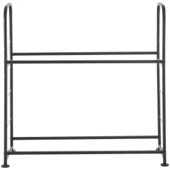 VEVOR Tire Storage Rack, 2-Shelf Tire Stand Holds up to 8 Standard Tires, Q195 Heavy-Duty Steel Tire Holder Carrier with Adjustable Height & Protective Cover for Garage Workshop, 396LBS Loading