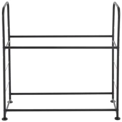 VEVOR Tire Storage Rack, 2-Shelf Tire Stand Holds up to 8 Standard Tires, Q195 Heavy-Duty Steel Tire Holder Carrier with Adjustable Height & Protective Cover for Garage Workshop, 396LBS Loading