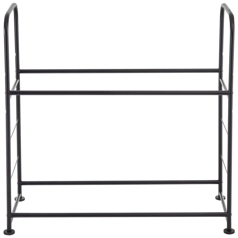 VEVOR Tire Storage Rack, 2-Shelf Tire Stand Holds up to 8 Standard Tires, Q195 Heavy-Duty Steel Tire Holder Carrier with Adjustable Height & Protective Cover for Garage Workshop, 396LBS Loading