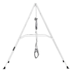 VEVOR Toddler Swing and Jumper, 2 in 1 Swing Set and Bouncer, Soft Cushion with Foldable A-Frame Metal Stand, Heavy-Duty Thick Ropes, Easy to Install and Store, for Indoor or Outdoor Play, Gray