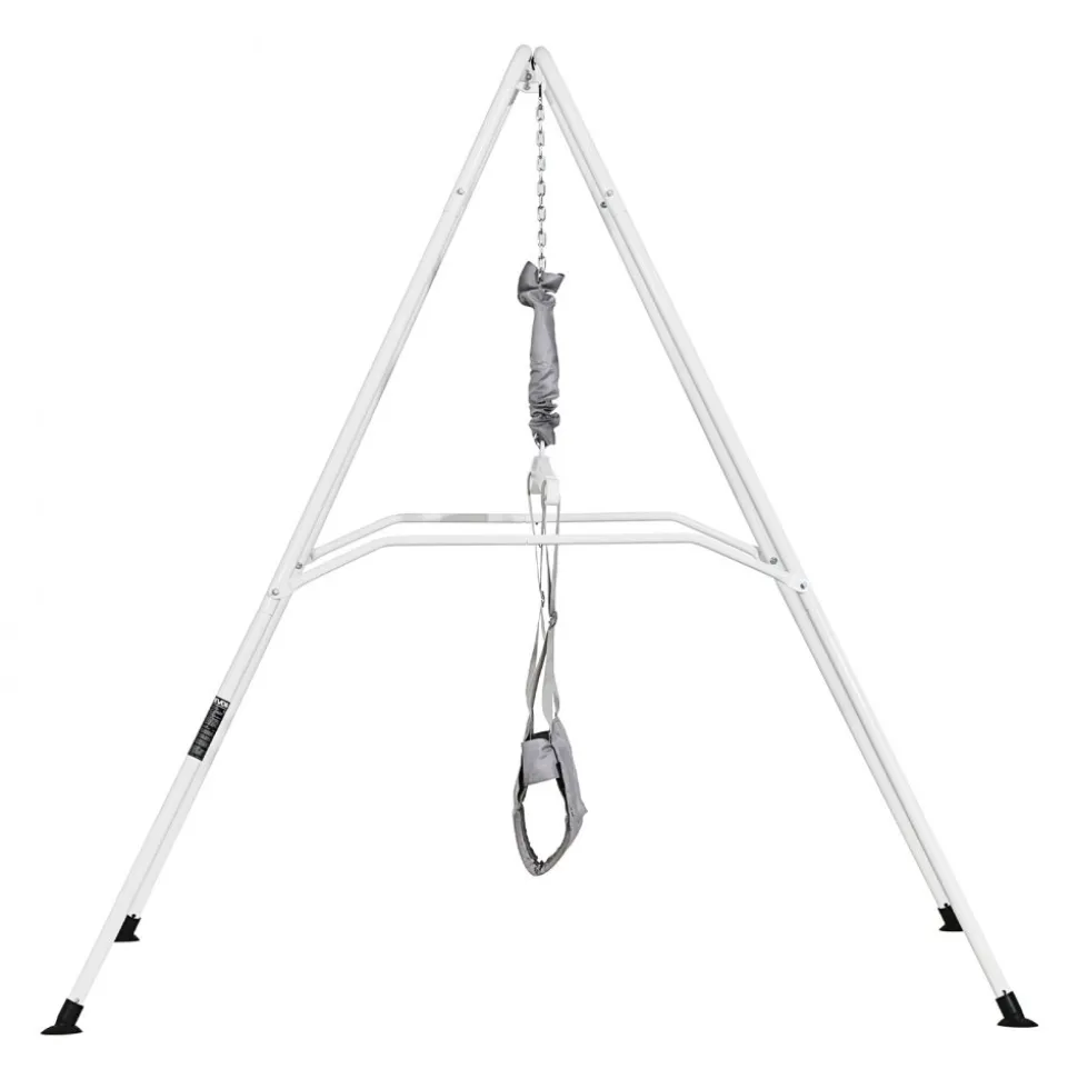 VEVOR Toddler Swing and Jumper, 2 in 1 Swing Set and Bouncer, Soft Cushion with Foldable A-Frame Metal Stand, Heavy-Duty Thick Ropes, Easy to Install and Store, for Indoor or Outdoor Play, Gray