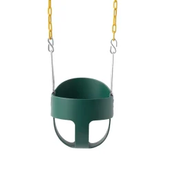 VEVOR Toddler Swing 300 lbs High Back Full Bucket Baby Swing Seat Pink, for Outdoor & Indoor Backyard Playground, Heavy-Duty Coated Chains and Carabiners, Fully Assembled Seat for Toddlers Age 3+