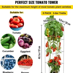 VEVOR Tomato Cages, 11.8