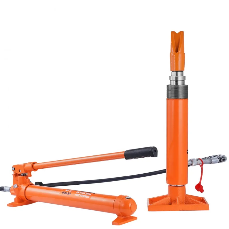 VEVOR 20 Ton Porta Power Kit, Portable Hydraulic Jack with 4.6 ft/1.4 m Oil Hose, Car Frame Repair Tool with Storage Case for Automotive, Heavy Equipment, Mechanic (44000 LBS)