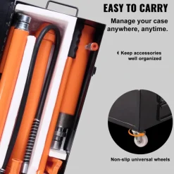VEVOR 20 Ton Porta Power Kit, Portable Hydraulic Jack with 4.6 ft/1.4 m Oil Hose, Car Frame Repair Tool with Storage Case for Automotive, Heavy Equipment, Mechanic (44000 LBS)