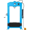 VEVOR 75-Ton Shop Press, Pneumatic/Manual Hydraulic Shop Press with Foot Pedal, Hand Wheel & Pressure Gauge, H-Frame Heavy-Duty Garage Floor Adjustable Shop Press for Bending, Straightening, Pressing